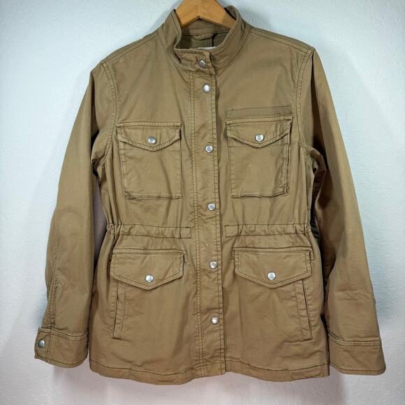 Women's Gap Brown Cargo Jacket with Cinched Waist Size Small - Picture 5 of 7